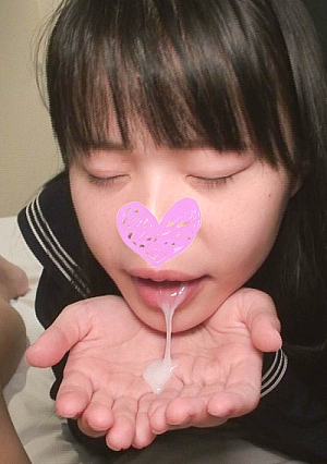 [Uncensored] A very intense after-school date with a pure black-haired, long, innocent sailor suit beauty and a rich blowjob!!