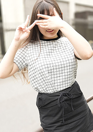 A veteran girl sticks out her tongue and makes a peace sign