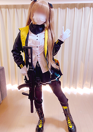 Beautiful big breasts Otaku man who likes guns makes his dream come true by ripping tights of Dofuro UP9