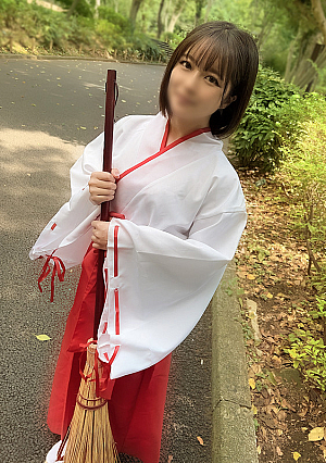 Limited quantity for the first time Actual shrine maiden I took a POV shot of a very cute B cup small shrine maiden without permission Creampie 2 times