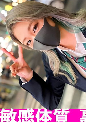 It's a little embarrassing to be seen ///Blonde hair with tanned skin... She looks strong, but she's actually vaginal cum shot to a naive and super-masochistic J-gal