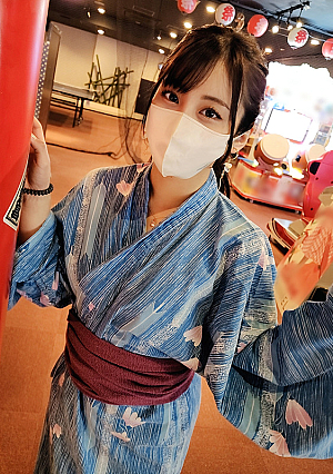 First Limited Quantity Yokohama Individual Shooting snonqyzj Purin Purin Momojiri Natural Musume Mai 20 Years Old Yukata Date Flirty Raw Copulation Creampie Facial