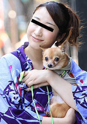 Pick up a dog-loving yukata beauty while walking my dog!