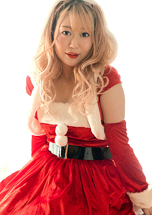 Little devil Santa girl wants me to lick her anus