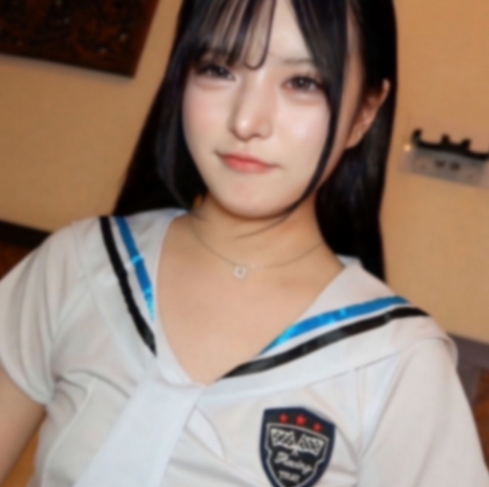 [No] A white-skinned, beautiful-skinned, dark-haired gal with white sailor and slutty explosion ⤴Fair-skinned women are the best, and they're cumming inside *Bonus High quality