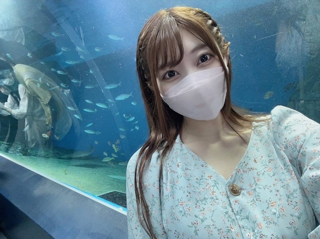 [G-cup beauty] Aquarium date with Mai-chan's friend Mei-chan. Creampie immediately after the date.
