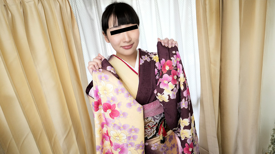10-010326-01 A girl with soft big breasts in a kimono