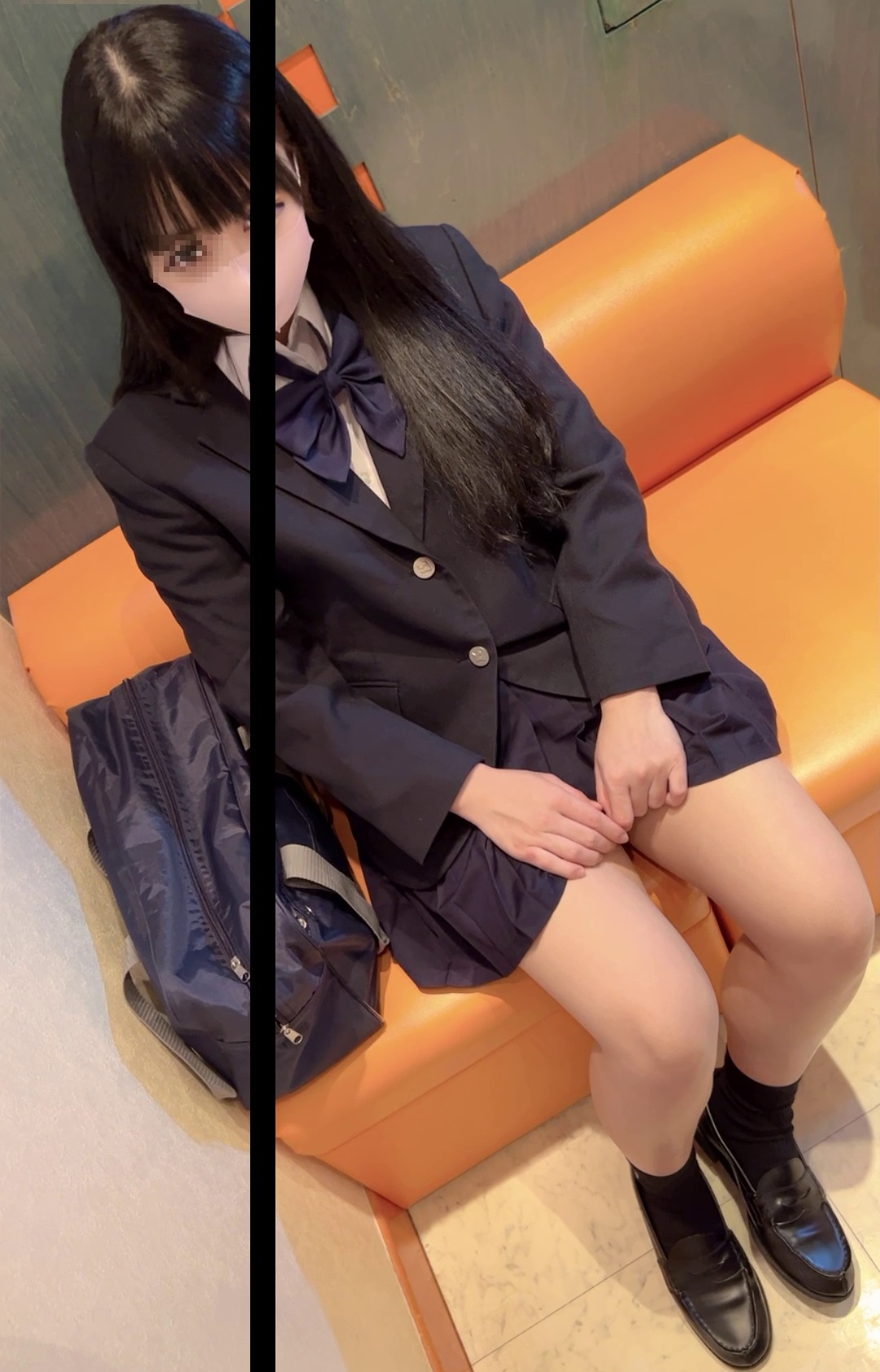 Individual shooting Prefectural tea ceremony club A black-haired l**i girl who serves with a tongue technique that rolls a father for his boyfriend