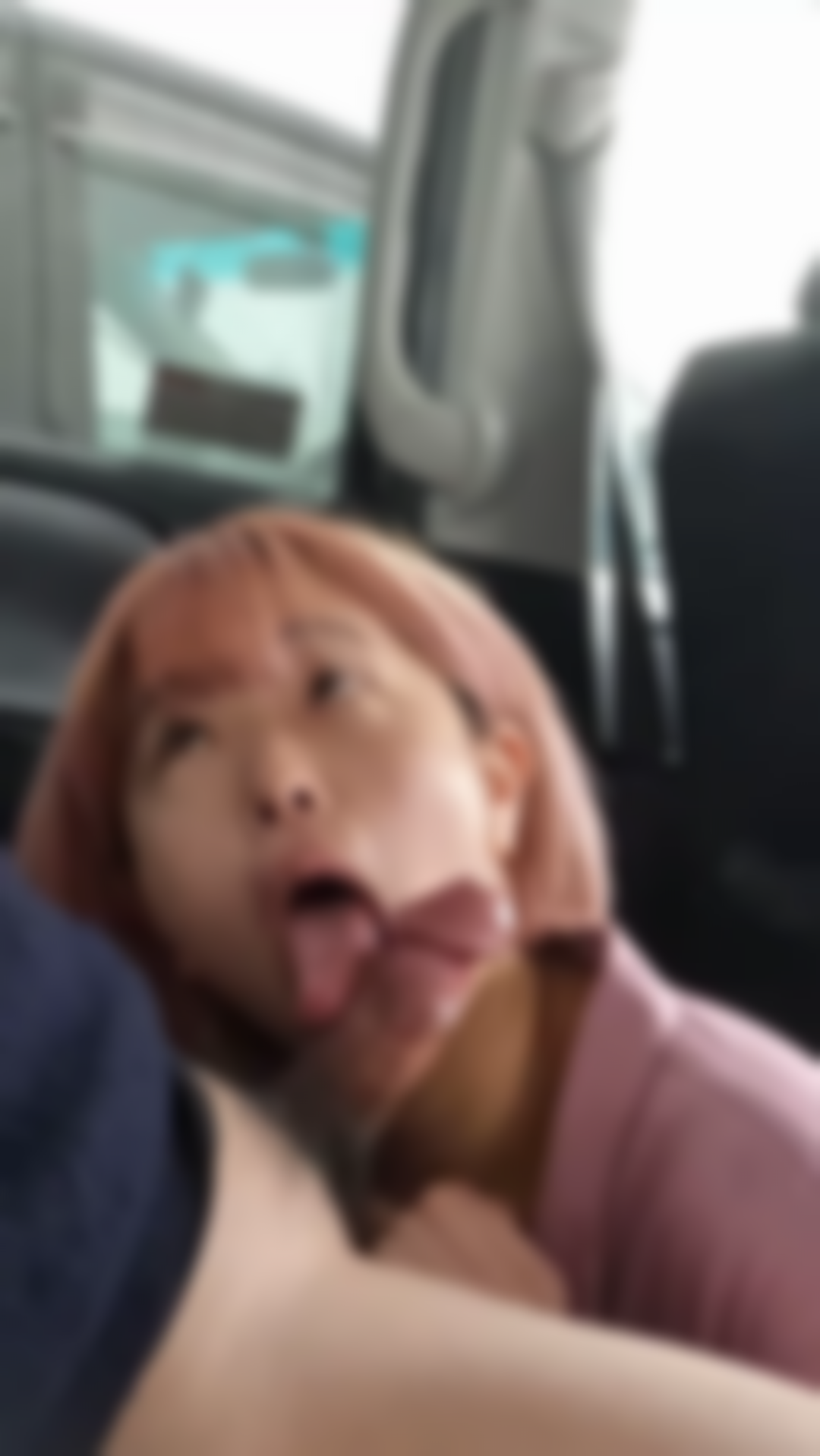 Personal shooting Girls bar clerks in-car no-hand blow job Cum