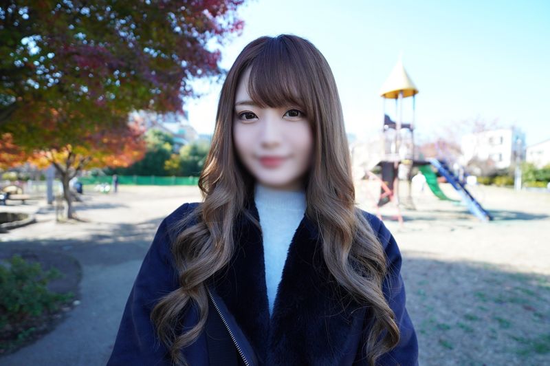 [Uncensored] First time shooting female announcer face and fair slender female college student and rich creampie SEX in broad daylight