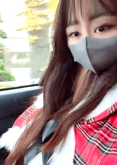 Christmas date with a slim teenage cat-faced girl Dressed in Santa costume and taken around in a car and given a vaginal cum shot on the holy night Merikri
