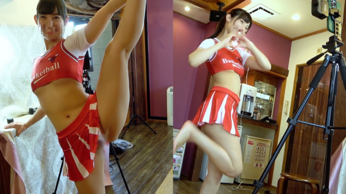 A bright and cute big cheerleader who is naturally good at the floor.