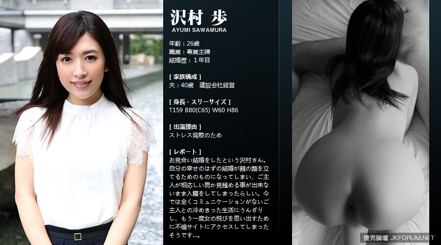 Mywife No.595 Ayumu Sawamura 26 years old [Uncensored L**ked]