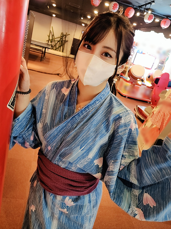 First Limited Quantity Yokohama Individual Shooting snonqyzj Purin Purin Momojiri Natural Musume Mai 20 Years Old Yukata Date Flirty Raw Copulation Creampie Facial