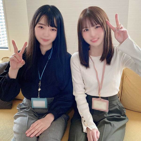 110 Harem sex with two neat beauties a senior and a junior from the same company The happiest continuous creampie dream world in history