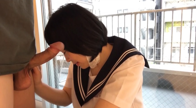 Gonzo strong creampie Bukkake after creampieing a young girl who looks good in a sailor suit