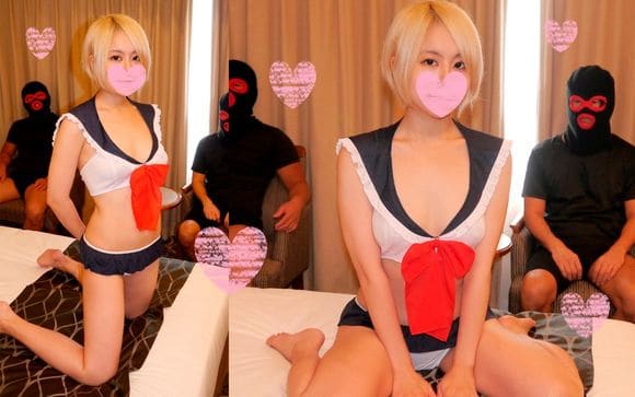 ★3P orgy ☆ Active idol Lulu has an intense 3P orgy with 2 men ☆ She squirts a lot as she is attacked with electric massager by 2 men ♥ First double blowjob ♥ Unable to bear the feeling of the best pussy, she cums continuously ♥
