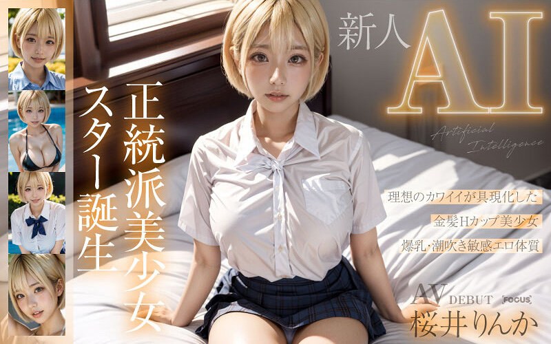 [New AI] Birth Of An Orthodox Beautiful Girl Star, Blonde Hcup Rinka Sakurai [Uncensored L**ked]