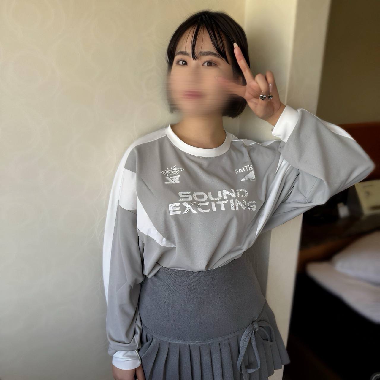 No Squirting strictly prohibited Black-haired short-cut female student was so erotic that I couldnt bear it so I creampied her
