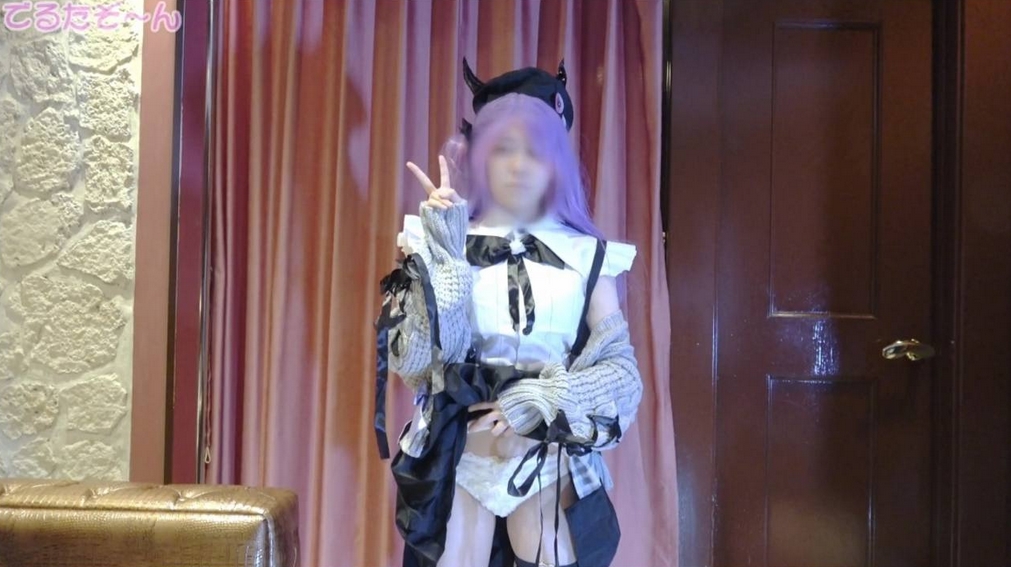 [Style God] I did it, Towa-sama, a thin but EF cup model came to masturbate with a transparent dildo in wet panties